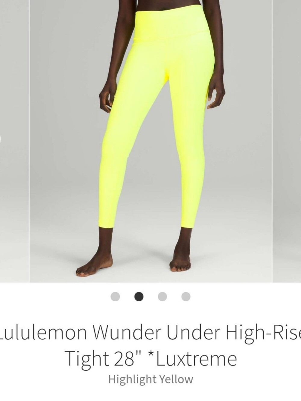 NWOT Lululemon Wunder Under High Rise 28" Luxtreme Size 4